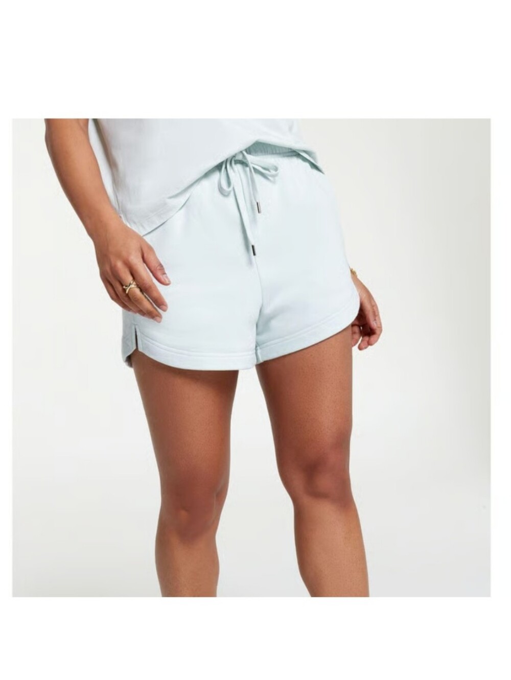 Women’s Light Blue Athletic Drawstring Shorts